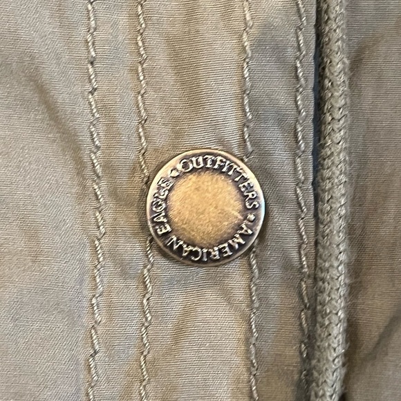 American‎ Eagle Outfitters Drawstring Hooded Utility Jacket Green Size Small - Picture 9 of 13